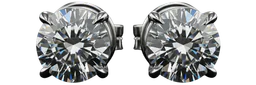 Platinum Earrings with Diamonds