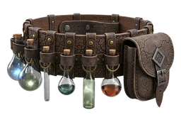 Belt Alchemist with Flask Holders