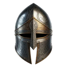 Conical Helmet with Nasal-Guard