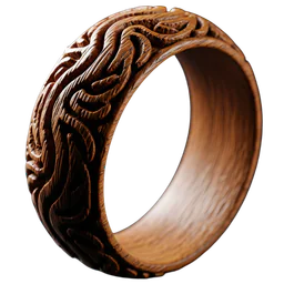 Carved Wooden Ring