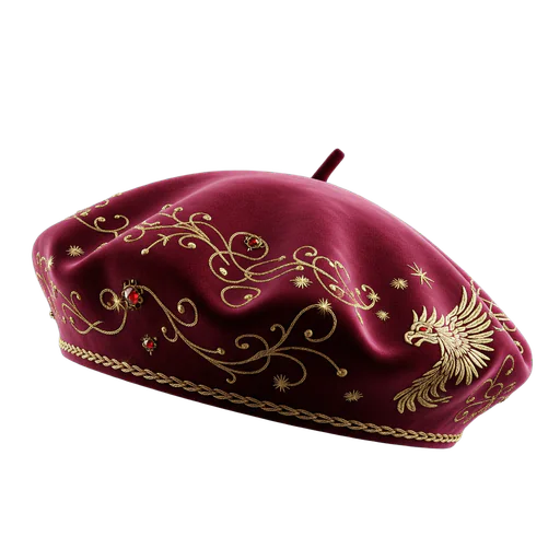 Béret alla moda di velluto