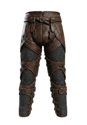 Leather Pants with Chainmail Insets