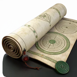 Pergamena: Motivo a spirale