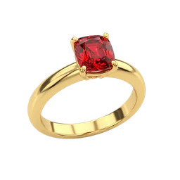 Gold Ring with Ruby