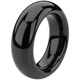 Anell d'obsidiana llisa