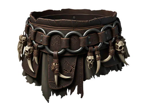 Belt with Iron Rings for Trophies