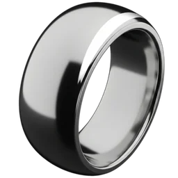Anillo ancho de plata