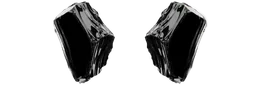 Earrings with Shards Obsidian