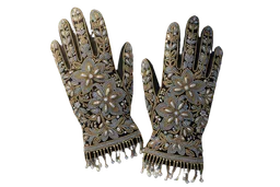 Decorated Beads Gloves