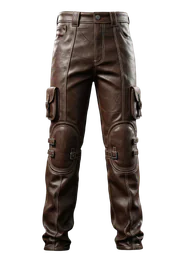 Leather Pants with Stitched Seams
