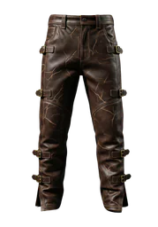 Leather Greaves with Side Buckles
