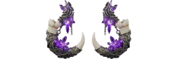 Earrings Amethyst Fangs