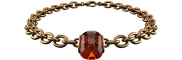 Bronze Necklace with Amber