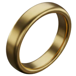 Anell d'or simple