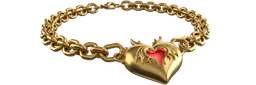Necklace Heart Dragon